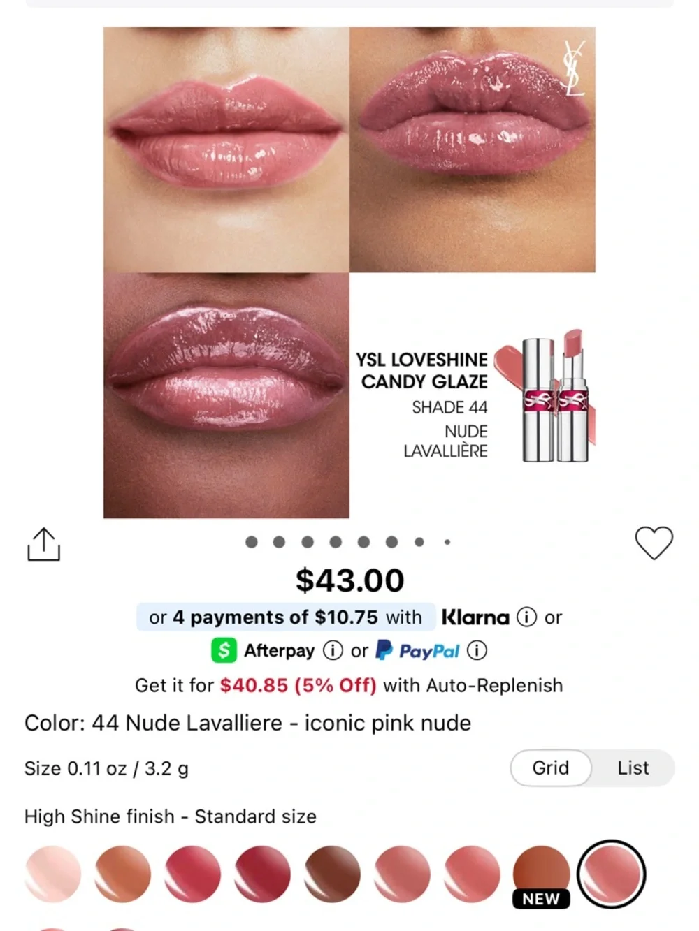 YSL Beauty PR make me blush fuchsia fizz, loveshine gloss, candy glaze lip gloss - Picture 13 of 13